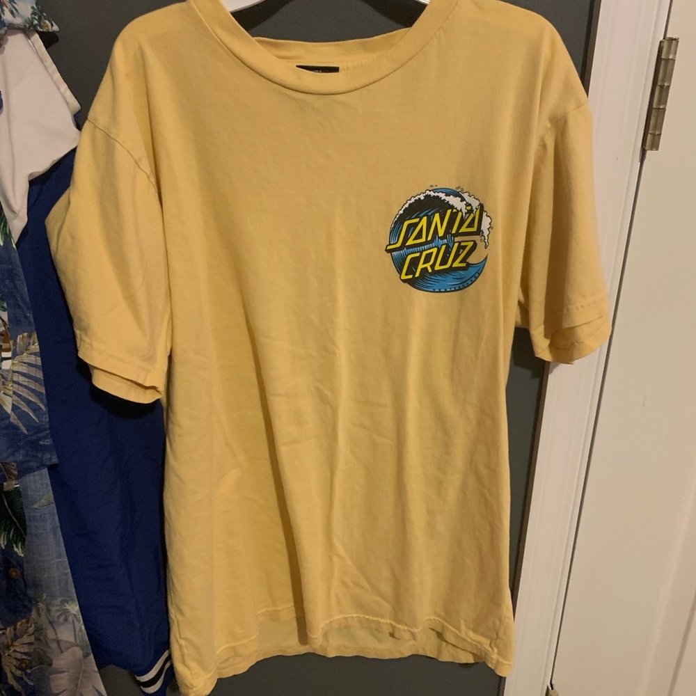 Yellow Santa Cruz shirt